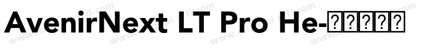 AvenirNext LT Pro He字体转换